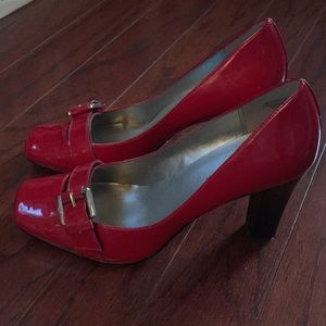 Ann Klein Red Patent Leather Heels